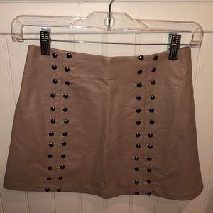 LF studded faux leather skirt
